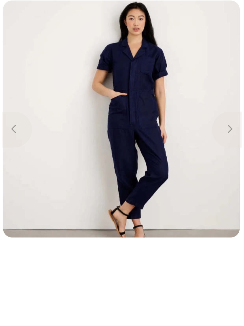 Alex Mill Women’s Short-Sleeve Utility Jumpsuit - Navy